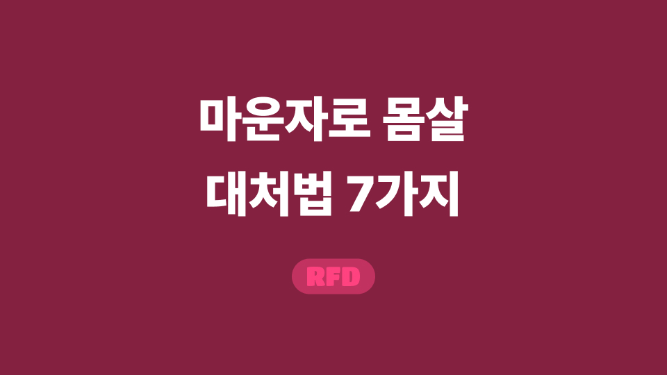 마운자로 몸살