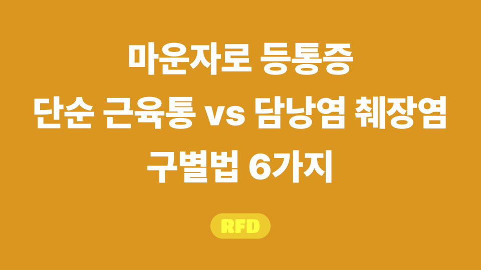 마운자로 등통증